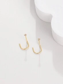 2pcs 925 Sterling Silver Nose Rings, 1.5mm Small Crystal, 24 Gauge Nose Studs