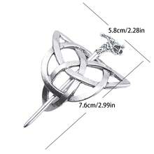 Viking cổ điển Phong cách Chiếc kẹp tóc Vương miện Kẹp tóc Phụ kiện tóc Kẹp tóc Bạc Chiếc kẹp tóc Kẹp tóc Tóc Gậy Phụ kiện tóc Dài Tóc Trang trí Phụ kiện tóc Bím tóc Đồ trang sức - Bạc - Xem 8