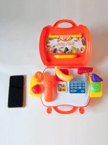 1入兒童假裝玩具手提包水果超市套裝 - 亮橙色 - 查看 5