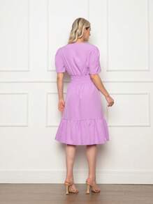 Women Dresses - Màu Lilac Tím - Xem 4