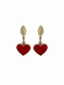 Kids Earrings - 紅色 - 查看 2