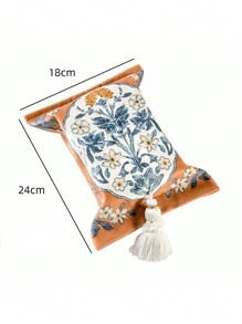 1個隨機款式客廳臥室辦公室飯店餐廳咖啡桌面紙盒套,家用面紙袋紙巾盒收納架 - 彩色 - 查看 2