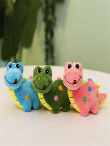 4pcs/Set Plush Toy Decoration, Backpack Pendant, Clothing Accessory, Keychain, Animal Dolls Collection, Including Dinosaur And Easter Rabbit Carrying Carrot, Perfect As Gift For Girlfriend On Festival, Or As Birthday Gift For Boyfriend - Standing Dinosaur - View 7