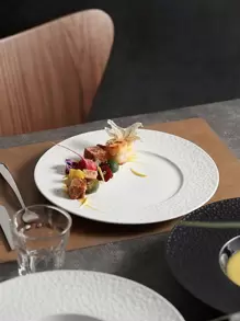 1 cái/4 cái Miếng lót đĩa bằng da hai mặt, Miếng lót bàn chống thấm nước và dầu, Tấm lót chịu nhiệt, Miếng lót ly trang trí bàn sáng tạo, Thích hợp cho gia đình, Trang trí phòng khách - màu nâu - Xem 9
