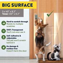 1只防刮狗貓門挡,宠物防刮保护膜门或家具用