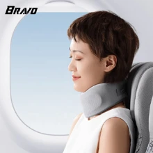 1pc Thick Neck Stretcher Neck Traction Device Neck Massage Pillow Travel Neck Pillow Neck Relaxation Pillow Neck Stretch Pillow Neck Traction Pillow Inflatable Pillow - Grey - View 10