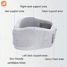 1pc Thick Neck Stretcher Neck Traction Device Neck Massage Pillow Travel Neck Pillow Neck Relaxation Pillow Neck Stretch Pillow Neck Traction Pillow Inflatable Pillow - Grey - View 5