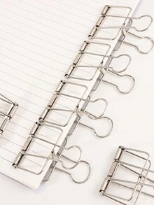 6入組大尺寸多功能收納盒裝彩色活頁夾,銀色,適用於學習和辦公室裝備 - 銀色 - 查看 6