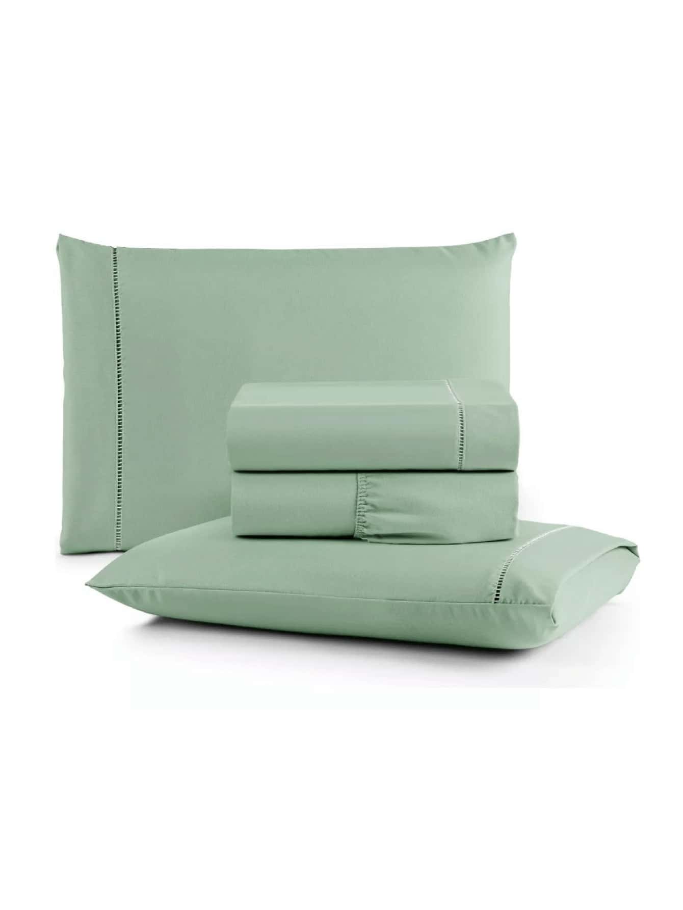 Jogo de lençol super king 3 peças 100% algodão com ponto palito ENVIO IMEDIATO