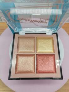 PINK KEY Paleta de maquillaje de ojos, paleta de sombras de ojos de 4 colores, bandeja de sombras de ojos con acabado semimate, desnudos ruborizados - CAJA CON 12 PIEZAS - Ver 4