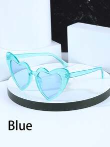 6pcs Ladies' Heart Shaped Vintage & High-End Feeling & Fashion Glasses - Multicolor - View 6