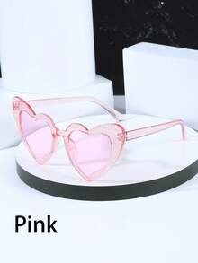 6pcs Ladies' Heart Shaped Vintage & High-End Feeling & Fashion Glasses - Multicolor - View 8