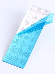 FULL BEAUTY Rose Flower Summer Retro Nail Stamping Template Nail Stencil Nail Stamp Decoration Plate DIY Tool,Nail Supplies,Nail Tools,Nail Art Tools,Back To School,Nails,Nail Tools For Press On Nails