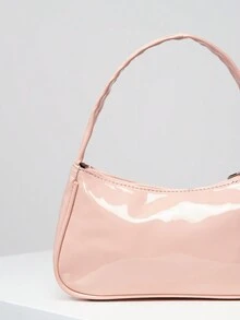 Y2k千禧熱門女孩手提包,多巴胺風格女包,可愛迷人的法棍包,女士錢包適合送給最好的朋友作禮物 - 藕粉色 - 查看 4