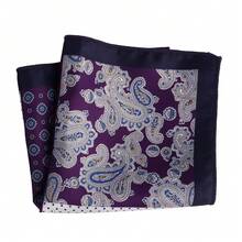 1 Miếng Nam In Paisley Xa ten Trang trí Hình vuông bỏ túi Khăn tay Đối với Mỗi ngày , Làm Việc  , Yến tiệc , Buổi tiệc Hoặc Ngày lễ Mặc - nhiều màu - Xem 31