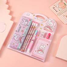 Cartoon Stationery Set Gift Box - Pink - View 2