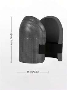 1雙黑色彈性護膝適用於花園工作,勞動保護,保護,防滑,防摔 - 黑色 - 查看 2