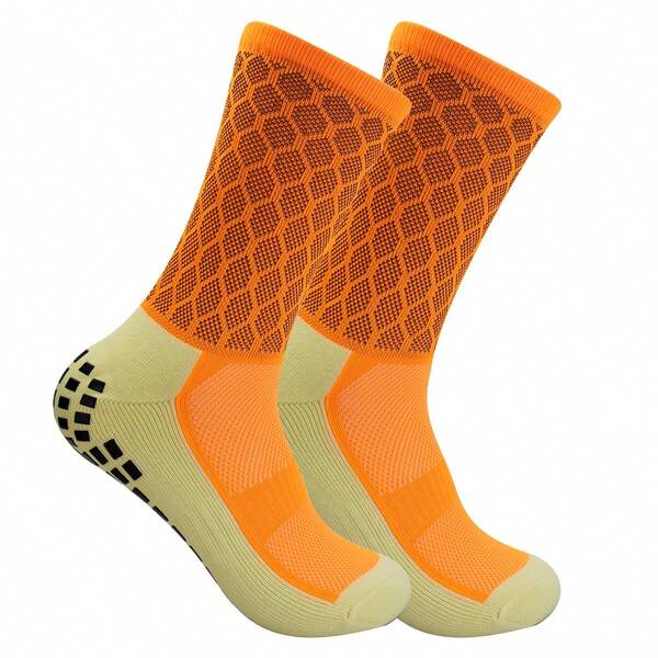 1 Pair Women Men Non Slip Football Socks Grip Soccer Socks Size 3845
