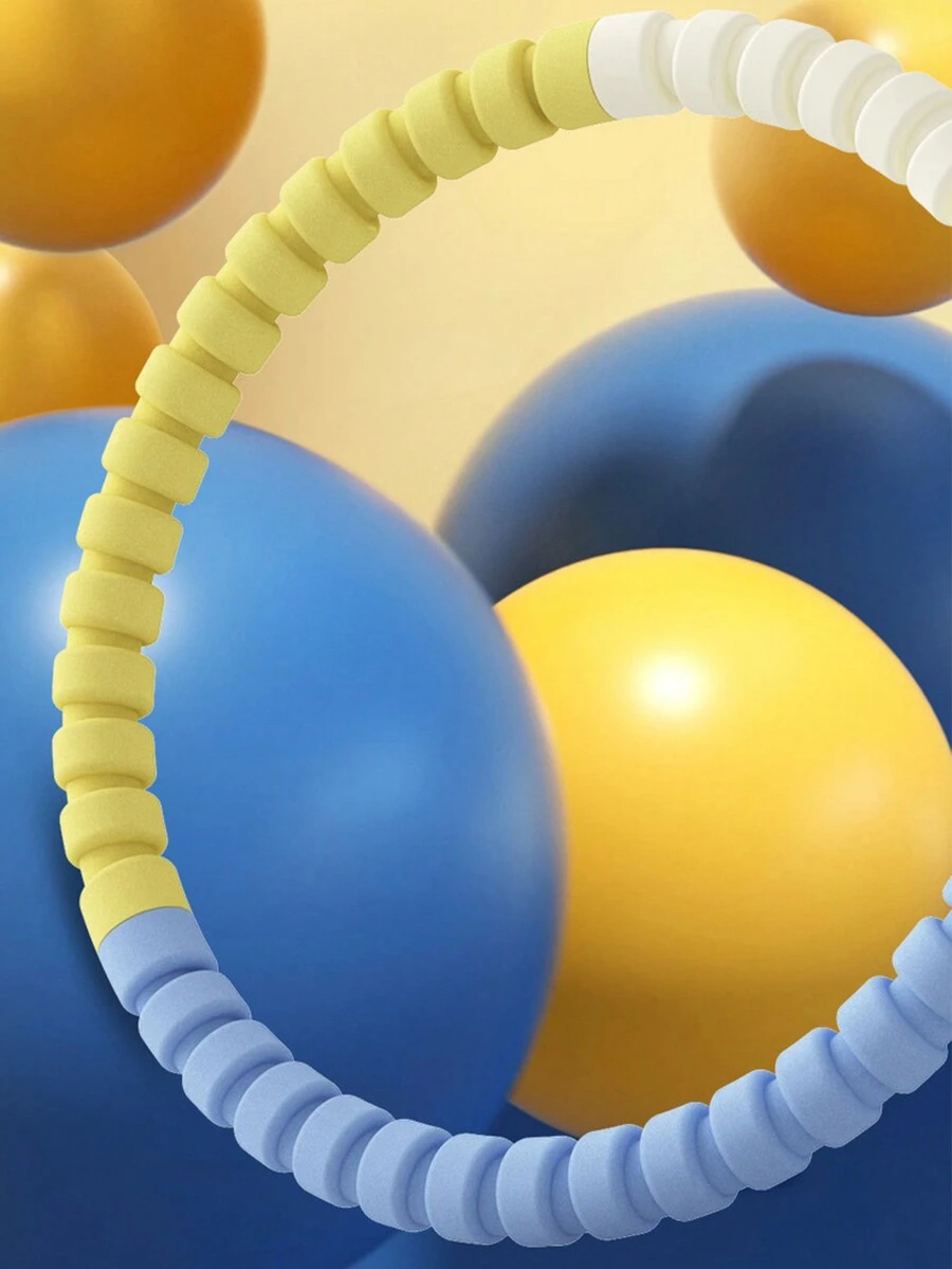 Thickened Three-Color Exercise Hoop For Fitness, Yoga, And Abdominal Strengthening - Multicolor - View 1