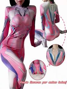 Lenceria Sexy Body Conjuntos Cosplay Adulto Disfraz Traje De Para Ropa Mujer - Rosa - Ver 5