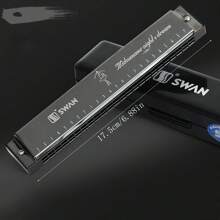 1支天鵝口琴初學者學生專用24孔雙面c調口琴隨機顏色 - 黑色 - 查看 4