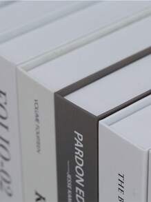 1 件假書收納盒,可打開,辦公室電視櫃創意假書裝飾,現代風格 - 黃白色 - 查看 6