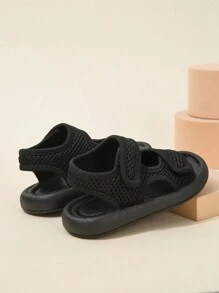 Dzieci Modny Codzienny Antypoślizgowe , Odporny Na Ścieranie , Lekki Miękka podeszwa Sandały Dla Chłopcy I Dziewczyny - Czarne - Zobacz 2