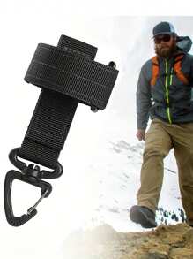 1 件多用途户外手套收纳带、手套夹绳、尼龙钥匙扣架，方便户外活动露营用品