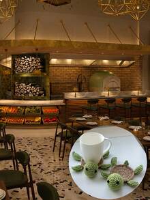 1pc Handmade Adorable Turtle & Lamb Shaped Cup Coaster, Heat Insulation For Table Protection In Restaurant/Hotel/Commercial Space - Green - View 7