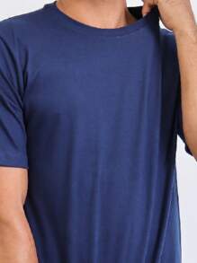 Men T-Shirts - Màu xanh hải quân - Xem 2