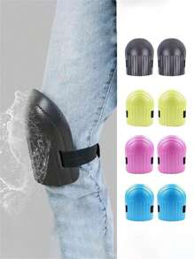 1雙黑色彈性護膝適用於花園工作,勞動保護,保護,防滑,防摔 - 黑色 - 查看 8