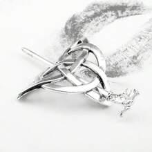 Viking cổ điển Phong cách Chiếc kẹp tóc Vương miện Kẹp tóc Phụ kiện tóc Kẹp tóc Bạc Chiếc kẹp tóc Kẹp tóc Tóc Gậy Phụ kiện tóc Dài Tóc Trang trí Phụ kiện tóc Bím tóc Đồ trang sức - Bạc - Xem 5