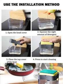 1個灰色廚房洗碗皂液分配器 - 灰色 - 查看 2