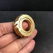 Edc珍藏版輪胎紋理戒指,壓力緩解玩具和有吸引力的收藏品 - 黑色 - 查看 7