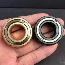 Edc珍藏版輪胎紋理戒指,壓力緩解玩具和有吸引力的收藏品 - 黑色 - 查看 8