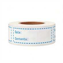 2 Rolls Of Removable Refrigerator Label, Self-Adhesive Food Storage Sticker, Easy-To-Clean Refrigerator Freezer Paper Label - Multicolor - View 4