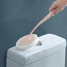 1個長柄海綿清潔刷,適用於浴缸和泳池,高效耐用的浴室清潔工具,浴室配件 - 粉色 - 查看 6