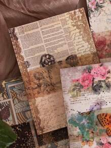 Set De Papel De Escritura De Estilo Vintage De 100 Piezas Para Cartas Escritas A Mano - Multicolor - Ver 5