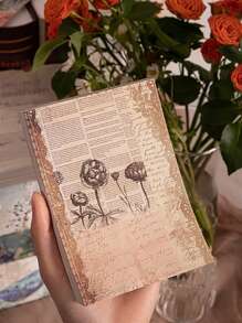 Set De Papel De Escritura De Estilo Vintage De 100 Piezas Para Cartas Escritas A Mano - Multicolor - Ver 4