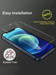 3Pcs HD Clear Tempered Glass Screen Cover Compatible With Apple IPhone 16/16 Plus/16 Pro/16 Pro Max/15/15Plus/15Pro/15Promax - Clear - View 6