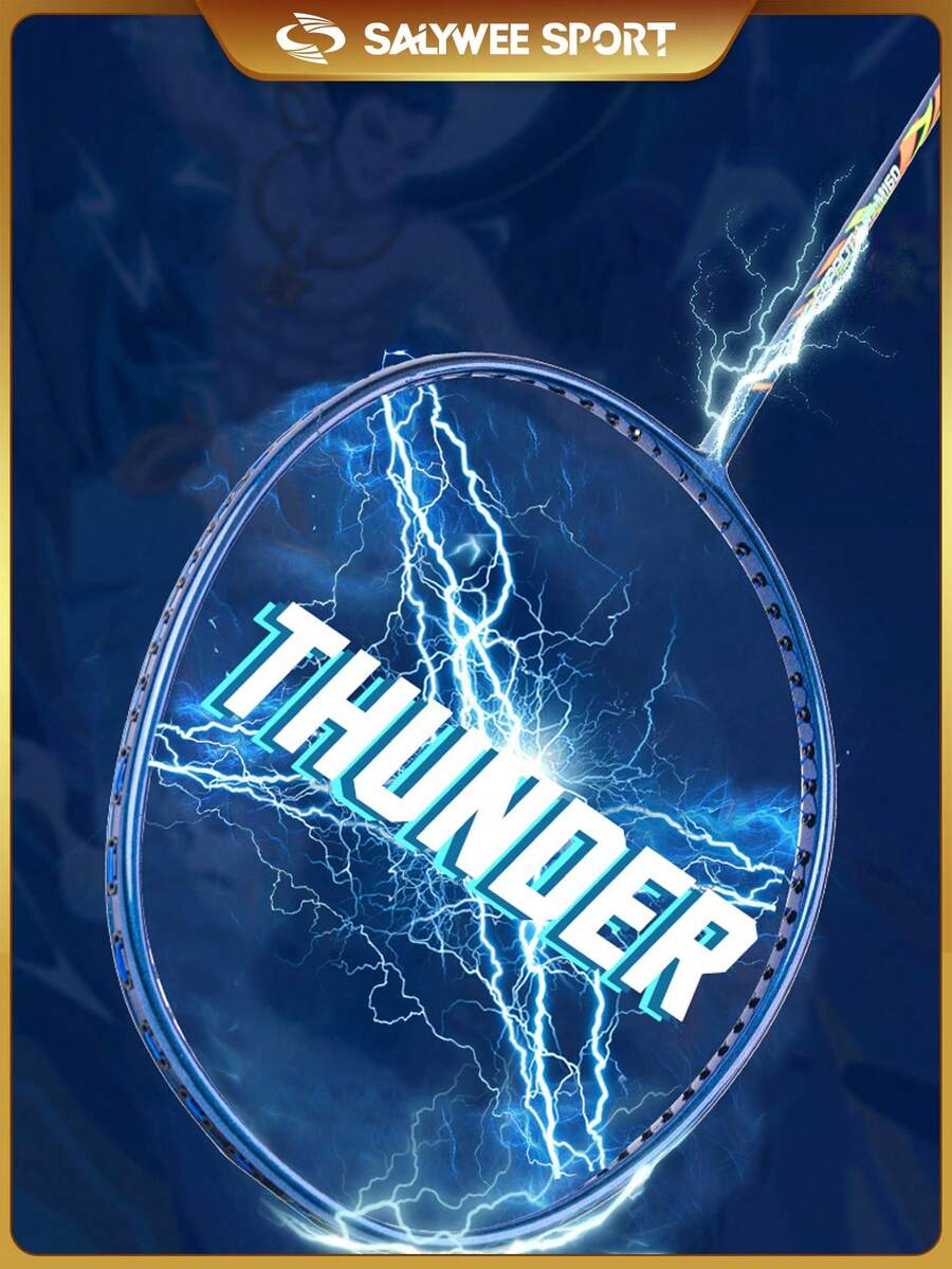 2pcs With Free Bag Carbon Fibre Badminton Racket SYLEIT 4U G5 22/26/28lbs With String Grips Perfect For Outdoor & Indoor Beginners - Multicolor - View 1