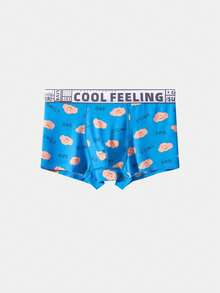 4pcs Men's Breathable Smiling Bear Comfortable Boxer Shorts - Multicolor - View 6