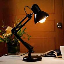 LED Lamp Vintage Portable Lamps With Clamp Book Reading Folding Writing Study Light Fixture For Nail Manicure Table - Beige - View 1