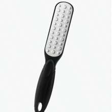 1個足部磨砂器,雙面足部磨腳器和擦腳器,家用修腳工具 - 黑色 - 查看 1