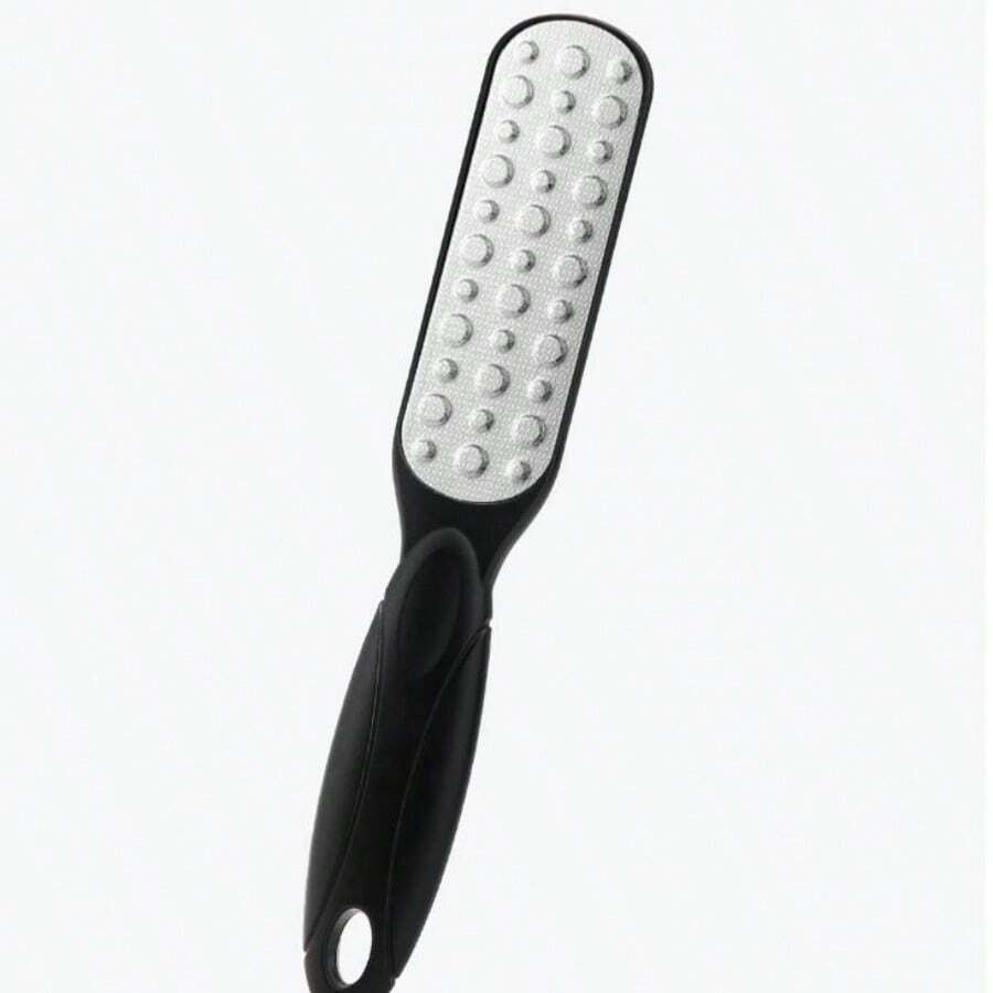 1個足部磨砂器,雙面足部磨腳器和擦腳器,家用修腳工具 - 黑色 - 查看 1