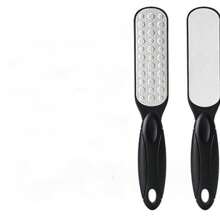 1個足部磨砂器,雙面足部磨腳器和擦腳器,家用修腳工具 - 黑色 - 查看 3