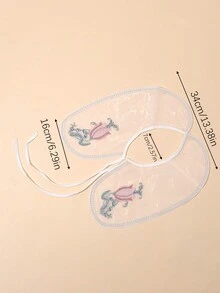 女款花卉刺繡鏤空鉤針假領圍巾披肩夏季時尚裝飾輕盈斗篷適合藝術空調房 - 白色 - 查看 4