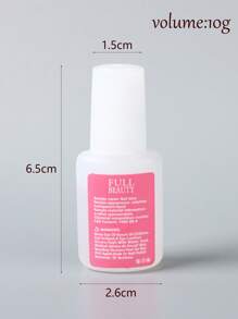 FULL BEAUTY 1 قطعة غراء أظافر شفاف زائف 10 جرام، غراء جل أظافر قوي جدًا، ورقة جل أظافر، لاصق زخرفي، لاصق تمديد وتعزيز، أطراف أظافر جل ناعمة، أداة مناكير سريعة الجفاف وطويلة الأمد - متعدد الألوان - مشاهدة 3