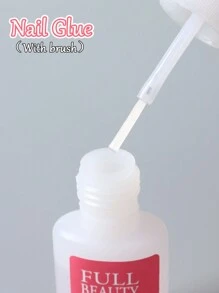 FULL BEAUTY 1 قطعة غراء أظافر شفاف زائف 10 جرام، غراء جل أظافر قوي جدًا، ورقة جل أظافر، لاصق زخرفي، لاصق تمديد وتعزيز، أطراف أظافر جل ناعمة، أداة مناكير سريعة الجفاف وطويلة الأمد - متعدد الألوان - مشاهدة 4