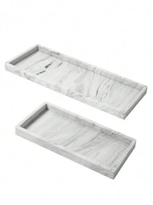 1 件梳妆台托盘 - 11.7 英寸防滑浴室托盘、厨房硅胶柔性皂盒、马桶水箱托盘、台面梳妆台托盘、香水蜡烛钥匙托盘家居浴室装饰浴室收纳秋季装饰返校